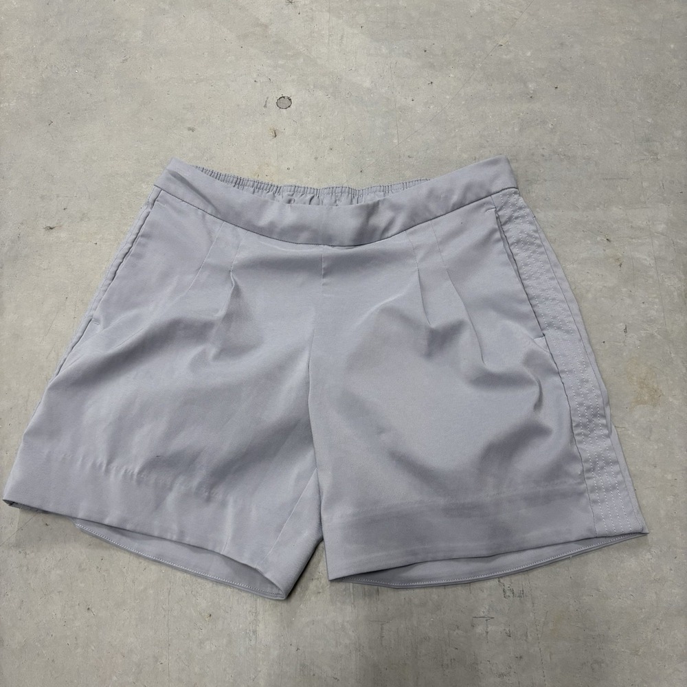 Nike Shorts Womens S Small Gray Dry Fit Mid Rise Pleated Athletic Gym Workout